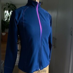 EUC Women’s Slazenger ombré full zip WIND/water resistant track suit jacket, XS